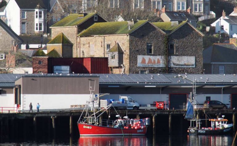 View from east of former ice works, Newlyn (photo by David Need)